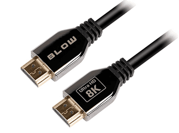 BLOW Kabel HDMI-HDMI 1,5m  PREMIUM, black, gold, 8K 2.1
