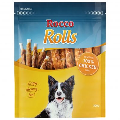 Rocco Rolls žvýkací rolky s kuřecím filetem - 2 x 200 g