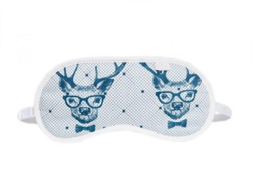 Maska na Spaní ELKA LOUNGE Deers With Glasses Barva: Modrá, Velikost: UNI