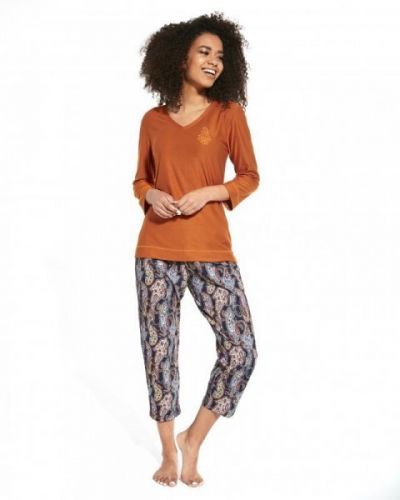 Cornette 389/252 Ornament Dámské pyžamo S měděná
