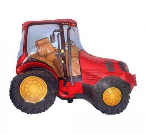 Balón foliový 60 cm Traktor červený - GoDan
