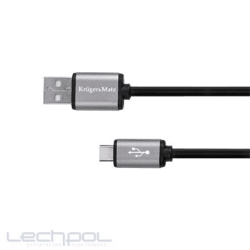 USB Kabel Kruger Matz USB-C / USB-AM 1,8m černý