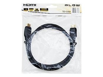 Kabel HDMI - HDMI 5m 1.4 ethernet AL/Mg , GOLD , závěska
