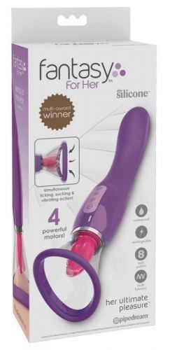 Fantasy - battery, 3in1 vibrator (purple)