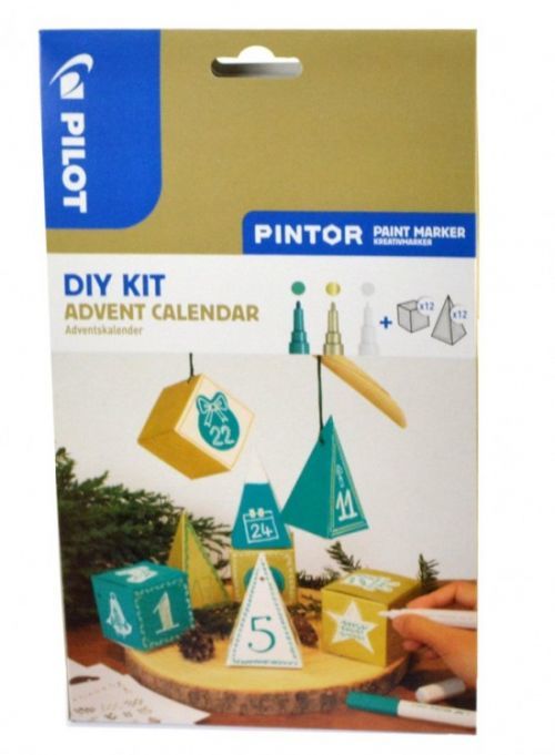 Pilot Pintor, akrylový popisovač Fine, sada 3 kusů / Adventní kalendář 4077/S3