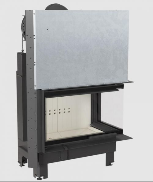 KRATKI krbová vložka MBO 15 BS,pravé ohýbané sklo s výsuvem