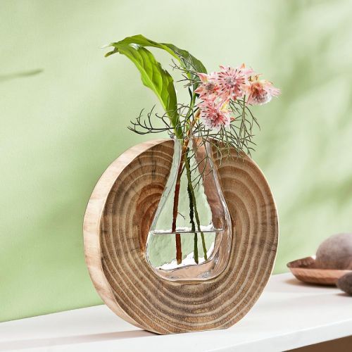Dřevěná váza Rondo