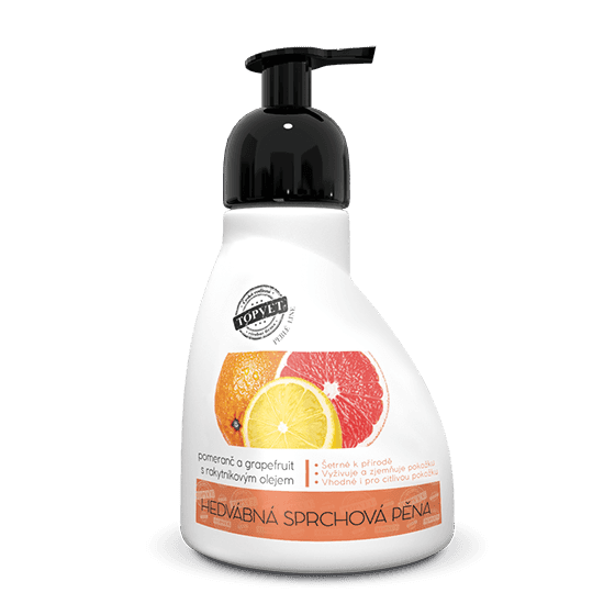TOPVET Sprchová pěna - pomeranč a grapefruit s rakytníkovým olejem 300ml 300 ml