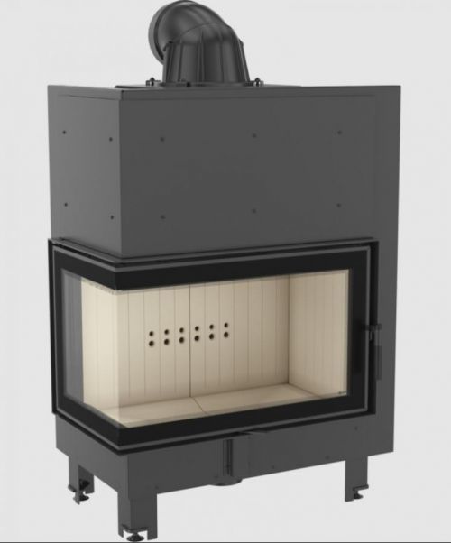 KRATKI krbová vložka MBO 15 BS, levé ohýbané sklo