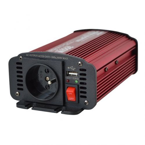Měnič napětí 12V/230V 300W CZ + USB CARSPA