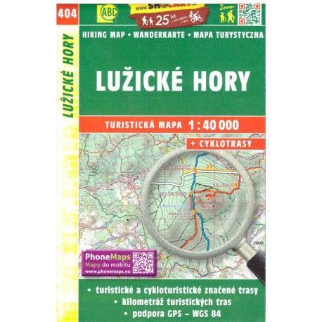 SHOCart 404 Lužické hory 1:40 000 turistická mapa