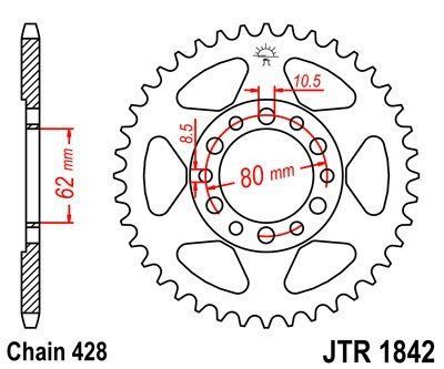 JT Sprockets Rozeta JTR 1842.51