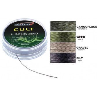 CLIMAX šňůra 20m - HUNTERS BRAID-Gravel 0,30mm/15kg