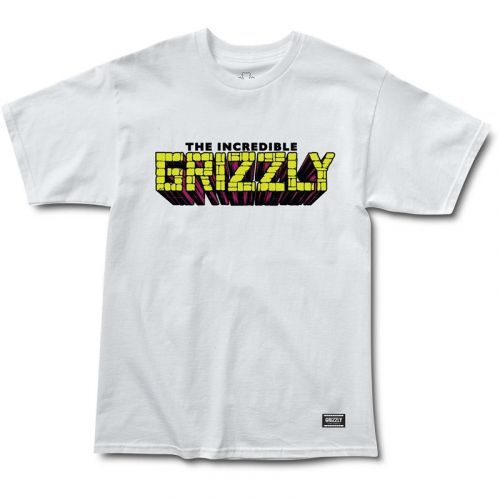 triko GRIZZLY - Grizzly X Hulk Brick White (WHITE)