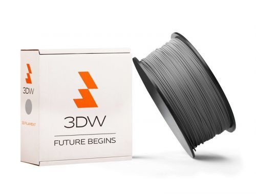 3DW - PLA  filament 1,75mm šedá, 1kg,  tisk 190-210°C, D12119