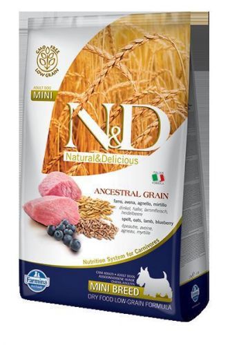 N&D Low Grain Dog Adult Mini Lamb & Blueberry 800g Miss Sixty