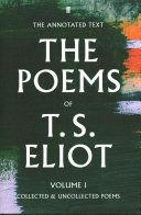 T. S. Eliot the Poems (Ricks Christopher)(Pevná vazba)