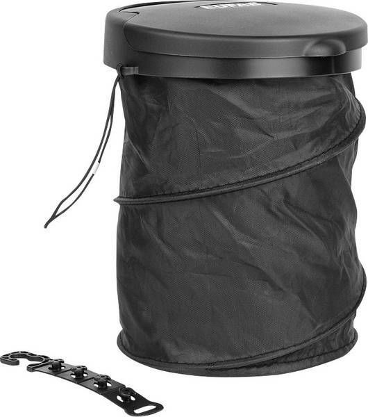 Odpadkový koš Eufab Garbage bucket foldable, 205 mm, Vnější Ø 160 mm, černá