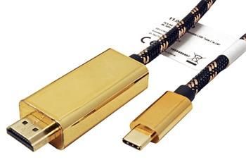 Roline GOLD Kabel USB C(M) -> HDMI A(M), 4K@60Hz, 1m
