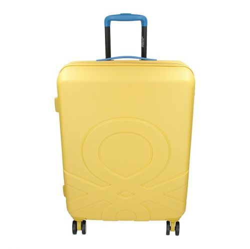 Cestovní kufr United Colors of Benetton Kanes M - žlutá 74l