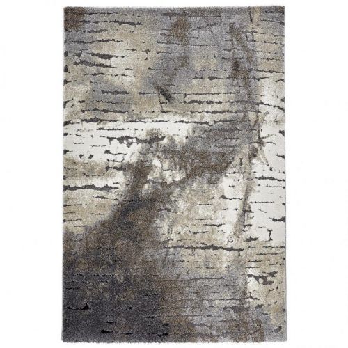 Koberec Tkaný 160/225 Cm Antracitová Krémová Šedá Tmavě Šedá Esprit