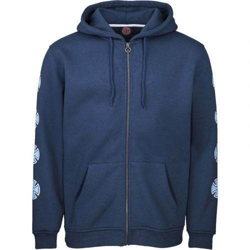 mikina INDEPENDENT - Repeat Cross Zip Hood Navy (NAVY)