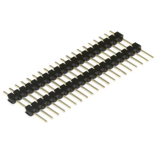 Lámací kolíková lišta jednořadá 20 pinů rm2.54mm pozlacená přímá xinya 112-a-s s 20g [d 20mm]