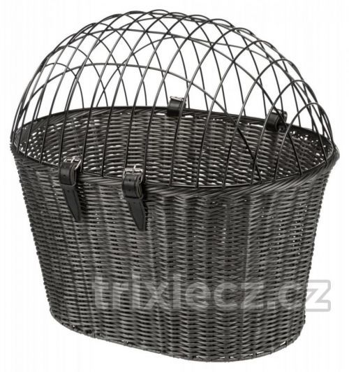 Trixie Front košík na kolo z polyratanu - D 41 x Š 34 x V 44 cm
