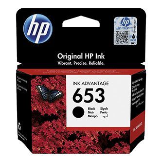 HP 653 Black Original Ink Advantage Cartridge