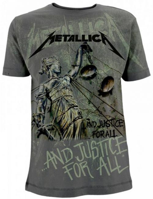 Metallica And Justice For All Neon All Over T-Shirt M