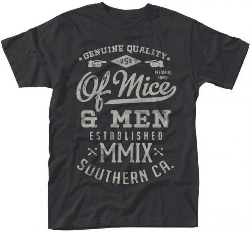 Of Mice And Men Genuine Black T-Shirt S