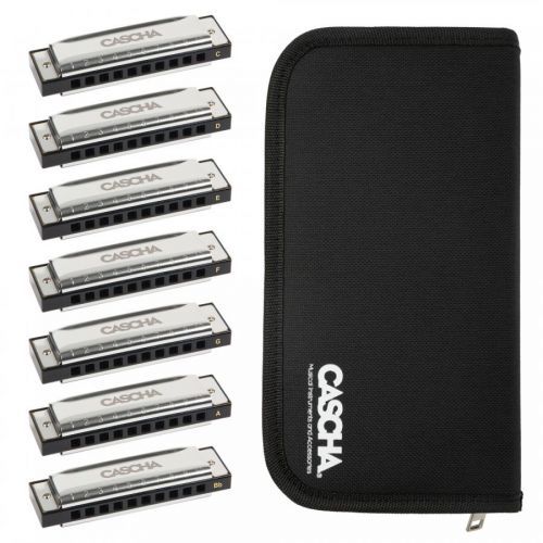 Cascha Blues Harmonica Set