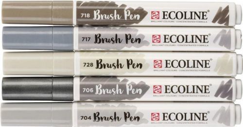 Ecoline Brushpen X5 Grey