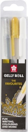 Sakura Gelly Roll Metallic 3 Set Gold/Silver/White