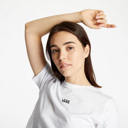 Vans Flying V Crop Crew Tee White L