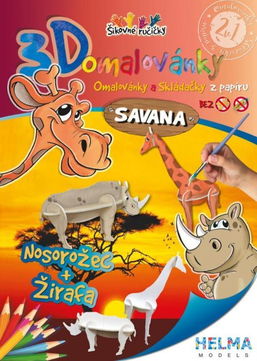 3D Omalovánky - Savana