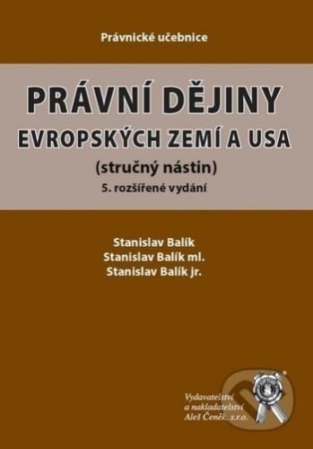 Právní dějiny evropských zemí a USA (stručný nástin), Brožovaná