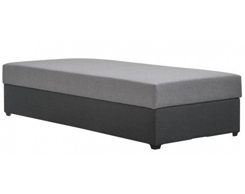 Postel Ormea 88x202 cm, antracitová/šedá látka