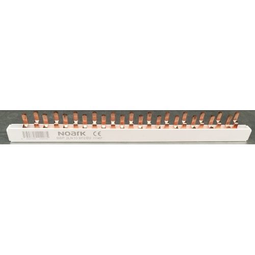 Propojovací lišta 2F 10mm2 Noark BBP 2LN 10 M12 EU 8,7mm