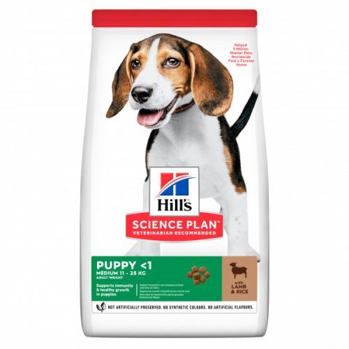 Hill's science plan canine puppy medium lamb & rice 18kg