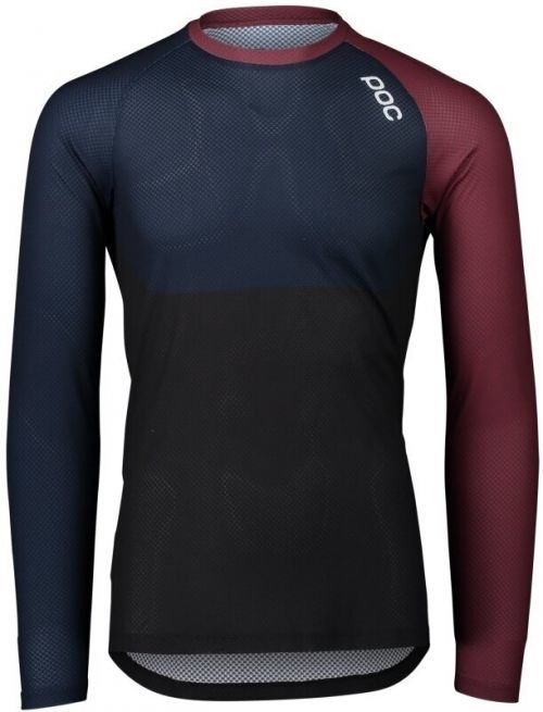 POC MTB Pure LS Jersey Propylene Red/Turmaline Navy/Uranium Black S