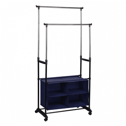 Stojan na šaty SANDOR s látkovým boxem Tempo Kondela