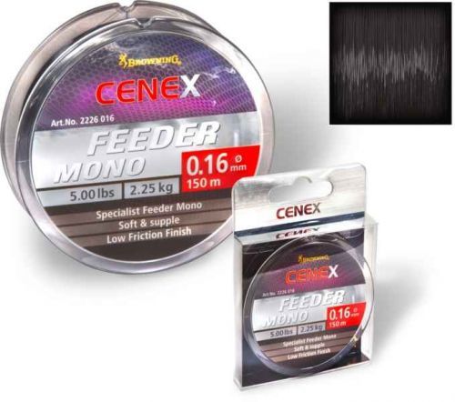 Feeder silon Cenex Feeder Mono - černý 150m 0,22mm / 4,40kg