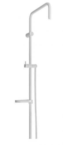 MEXEN Sprchová soupravax, hladká hadice 150cm, mýdlenka, bílá 79391-20