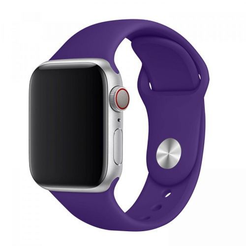 Set silikonových řemínků FIXED Silicone Strap pro Apple Watch 38/40/41 mm, tmavě fialová
