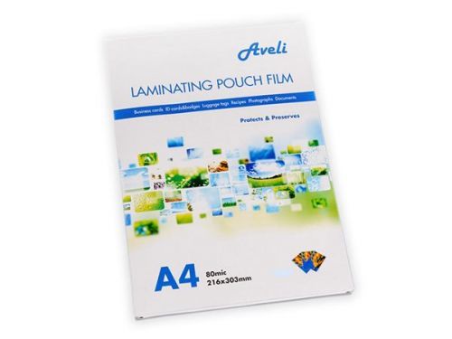 Laminovací fólie AVELI A4/160mic (2x80), lesklé - 25 ks/bal.