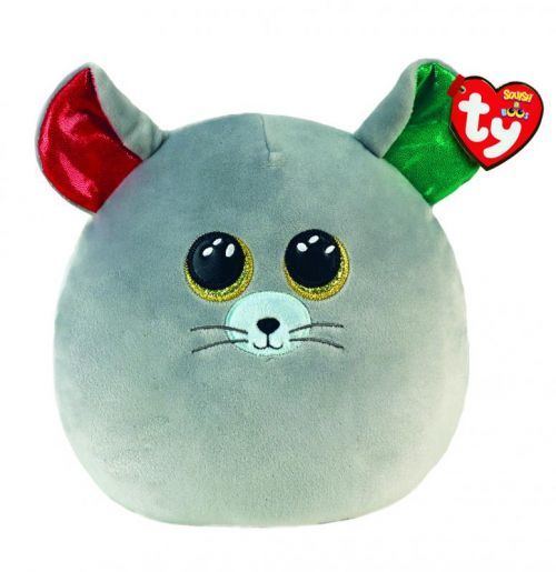 METEOR Ty Squish-a-Boos CHIPPER, 22 cm - vánoční myš