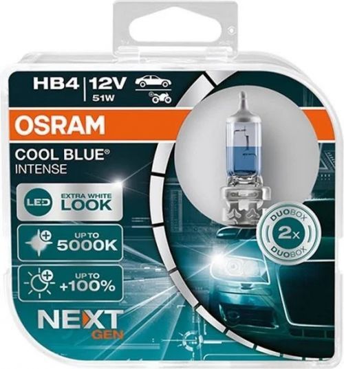 OSRAM HB4 cool blue INTENSE Next Gen 9006CBN-HCB 51W 12V duobox Studená bílá 4062172215046