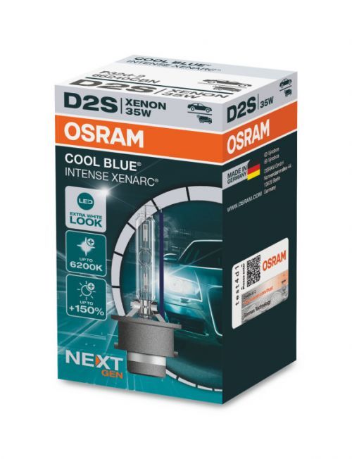 OSRAM XENARC COOL BLUE INTENSE Next Gen D2S 66240CBN, 35W, P32d-2 4062172157353