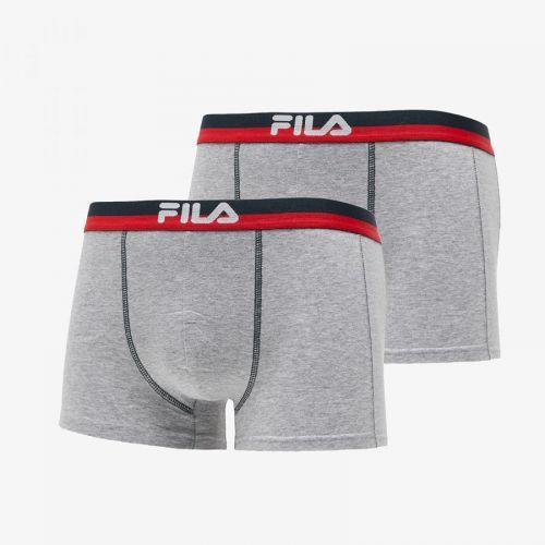 FILA Man Boxers 2-Pack Grey L